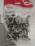 Quest CFC-1114 Female RG6 Pvc (lot Of 50). Fixed Price $14.00.