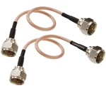 2 Pack 6 Inch Slim Coax RG179 Cable F Type Male Connectors 75 Ohm High Temp. Fixed Price $18.29.