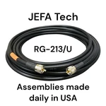 Jefa Tech Premium RG-213 Milspec Ham Radio Cb Coax Cable PL-259 Lot. Fixed Price $287.95.