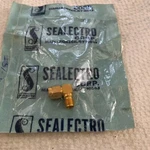 Sealectro Sma Coupling Adapter 90 Deg. Right Angle Gold 50-678-0000-31. Fixed Price $13.00.