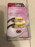 2PK-RCA Revolutionary In-line F-connector RG6 Coax DT60CF. Fixed Price $9.90.