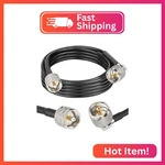 Mookeerf Cb Cable 10FT RG58 Uhf PL-259 Male To Right Angle Coaxial. Fixed Price $23.80.