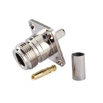 2PCS Rf Coax Cable Alloy Female 4-HOLE Flange Panel Crimp For RG58 LMR195 RG4. Fixed Price $11.37.