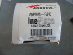 New Andrew V5PNM-RPC Male Connector. Fixed Price $19.00.