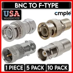 Bnc F-type Adapter Converter Coupler Coaxial Cable Connectors. Fixed Price $11.49.