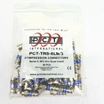 50 Pack PCT-TRS-6LMG RG6 Coaxial Cable Compression Connector Fitting. Fixed Price $24.99.