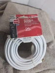 Rca 25 Ft. White RG6 Coaxial Cable Brand New In Package. Fixed Price $6.58.