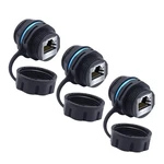 Yiovvom RJ45 CAT6 Panel Mounting Shielded Waterproof Connector CAT5/5E/6 Fema.... Fixed Price $22.67.