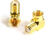 Right Angle Connector - Gold 90 Degree Coaxial Adapter 4 Pack. Fixed Price $13.97.