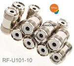10-PACK Uhf SO239 Female To Inline Coax Coupler, Cablesonline RF-U101-10. Fixed Price $25.95.