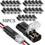 25/50PCS Pin Led Connector Double-wire Plug-in Quick Terminal Block. Fixed Price $11.78.