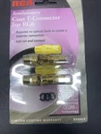 New 2PK-RCA Revolutionary In-line F-connector RG6 Coax DT60CF. Fixed Price $6.00.