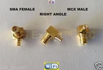 1X Sma Female Mcx Right Angle Adapter Connector, Ships From Usa Californ. Fixed Price $5.24.