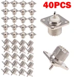 40 Pcs Uhf Female SO239 Panel Chassis Mount Coax Cable Connectors Us Stock. Fixed Price $34.31.