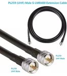 36FT Male PL259 To Extension Cable, Low Loss S-MR400 Coax Uhf M/m. Fixed Price $24.99.