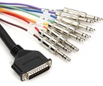 Hosa DTP-802 8-CHANNEL DB25 To 1/4" Trs Snake 6.6'. Fixed Price $57.90.