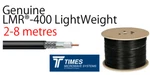 LMR-400 Times Microwave Lightweight Coaxial Cable Low Loss Radio LMR-LW-400 Yagi. Fixed Price $20.47.