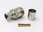 2PCS Rf Connector Male Crimp Teflon Insulation Nickel Plated Body Cnt 400. Fixed Price $9.96.