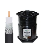 Perfect Vision RG6 Coax, Single Solid Copper, Black 1000FT Enviroreel Cable. Fixed Price $150.00.