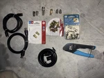 Ideal Coax Cable Stripper + Gb RG6 Twist-on F Connectors Ge RG59 Kit Lot. Fixed Price $13.99.