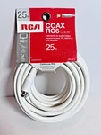 Rca 25FT RG6 Coaxial Cable VH625WHR White New. Fixed Price $11.99.