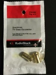 Radio Shack Tv Coax Connector Type QS-56 For RG-6/QS Gold Plated New 278-0282. Fixed Price $6.99.