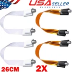 2X Female To Ultra Flat Ghost Wire RG6 Coax Jumper Cable Window Door. Fixed Price $10.05.