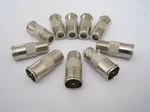 10 F-type Quick-push-on Adapter Coaxial Cable Tv Sat Antenna Connector V2. Fixed Price $10.95.