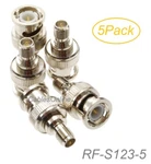 5-PACK Rp-sma Female Jack To Bnc Plug Adapters, Cablesonline RF-S123-5. Fixed Price $16.98.