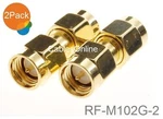 2-PACK Sma Adapter Male/male Gold Coupler Gender Changer, RF-M102G-2. Fixed Price $9.95.