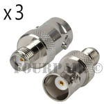 3 Pack Lot - Sma Female Bnc Jack Rf Coaxial Adapter Converter Connector. Fixed Price $10.95.