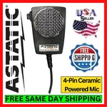Astatic D104M6B-4 4-PIN Amplified Cb Power Microphone W/ Gain Control D-104. Fixed Price $48.95.