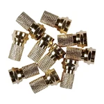 Rca VH5910R Gold-plated Twist-on F-connectors, Count. Fixed Price $25.35.