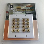 Pyle Home PHIW71 7.1 Theater 14 Post Binding/banana Plug, Wall Plate, White. Fixed Price $12.83.
