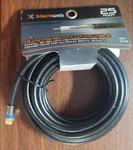 Blackweb 25FT Quad-shield RG6 Coax Cable In-wall Gold BWA17AV006 Tv Satellite. Fixed Price $20.94.