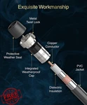 Bluerigger RG6 Coaxial Cable 80FT Direct Burial CL3 Rated Hdtv Satellite. Fixed Price $44.99.