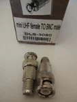 2 Psc Mini Uhf Female Bnc Coaxial Adapter Antenna Connector DLS-3080. Fixed Price $9.95.