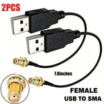 2PC RG174 Sma Female Usb Computer Data Coax Cord Cable Connector Adapter New. Fixed Price $13.99.