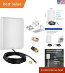 Outdoor 15DBI Wifi Antenna With 10FT Cable - Dual Band Signal Strength Booster. Fixed Price $65.58.