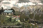 Mittenwald Bavaria Kranzberghaus Against Karwendel Mountains Huber Map No. 4257. Fixed Price $7.21.