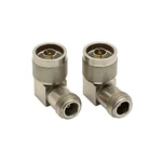 Lot Of 2X L-com AXA-NMNF90 Coaxial Right Angle Adapter, Type N-male/female. Fixed Price $16.15.