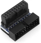 Dgzzi Usb 3.0 90 Degree Adapter Black 19PIN/20PIN To Female. Fixed Price $10.33.
