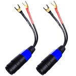 CESS-001L Spade Fork Plug To Speakon Female Jack Adapter Speaker Cable .... Fixed Price $27.40.