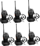 Arcshell Rechargeable Long Range Two-way Radios With Earpiece 6 Pack Clear. Fixed Price $139.99.
