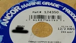 Ancor 12/2C Marine Grade Tinned Copper Flat Duplex Boat Cable (r+y) White /25FT. Fixed Price $34.99.