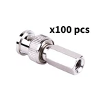 100X Bnc Male Connector, Twist On, RG59. Fixed Price $88.00.