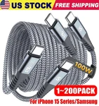 60W Usb-c To Cable Fast Charger Lot Pd Nylon Cord For Iphone 17 16 Samsung. Fixed Price $708.69.
