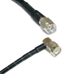 LMR200 Silver Rp-sma Male To Tnc Angle Coax Rf Cable Usa Lot. Fixed Price $58.43.