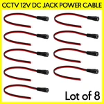 Pack Cctv Dc Jack Female Pigtail 2WIRE Red Black 8" Cord Power Cable Connector. Fixed Price $11.99.