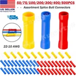 500PCS Butt Splice Connectors Insulated Electrical Straight Wire Crimp Terminals. Fixed Price $34.12.